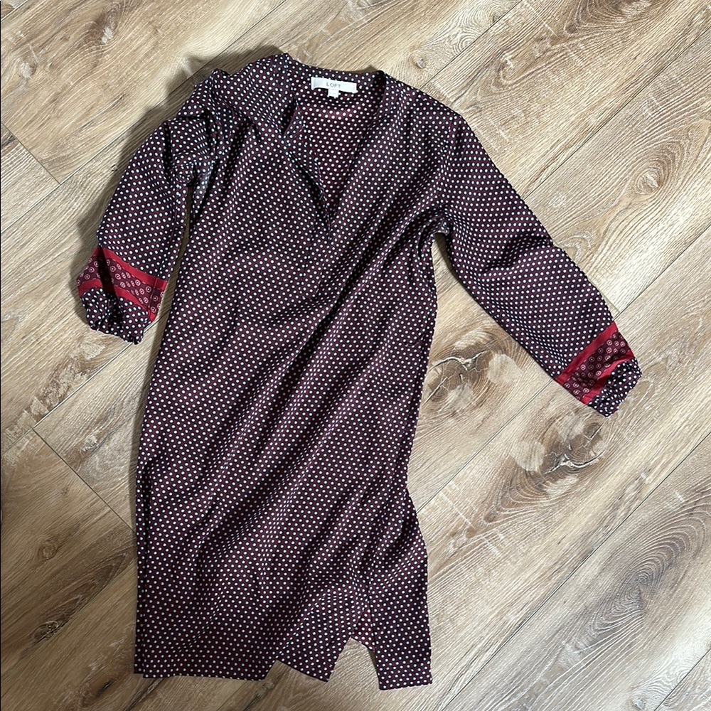 Polka Dot Long Sleeve Dress